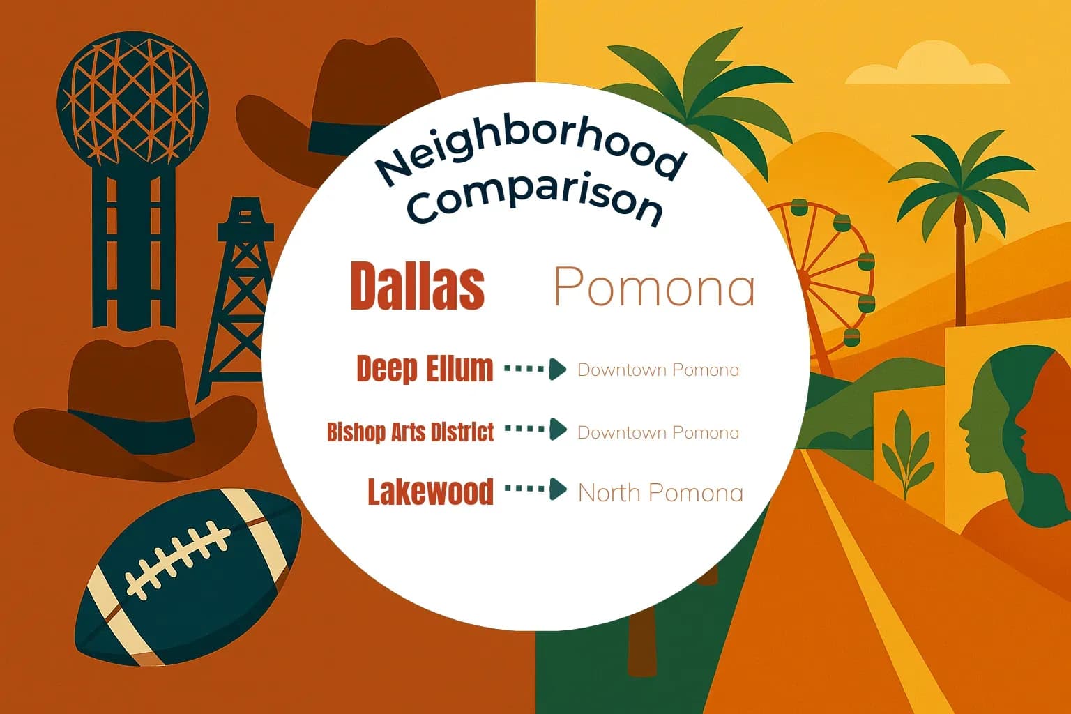 Dallas vs Pomona Neighborhood Comparison