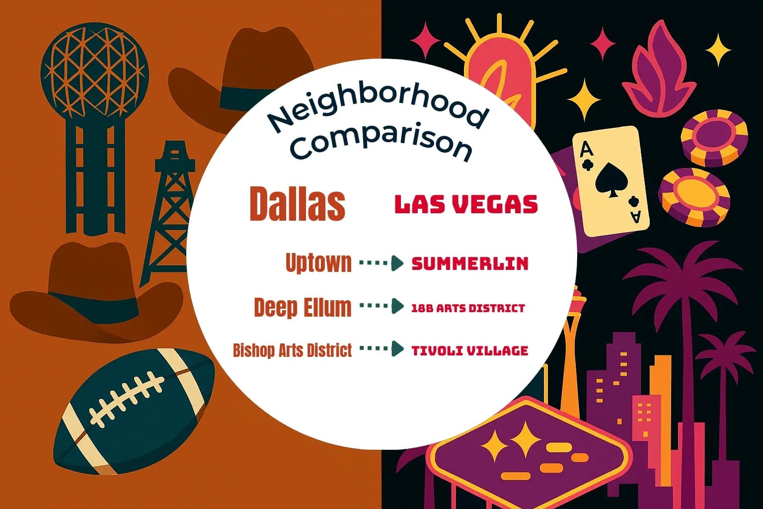 Dallas vs Las Vegas Neighborhood Comparison