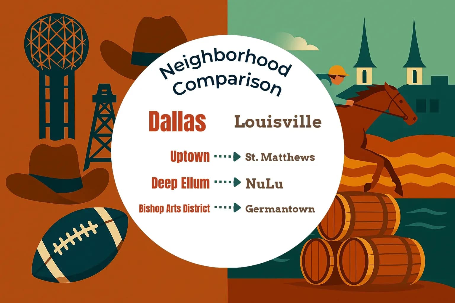 Dallas vs Louisville Neighborhood Comparison