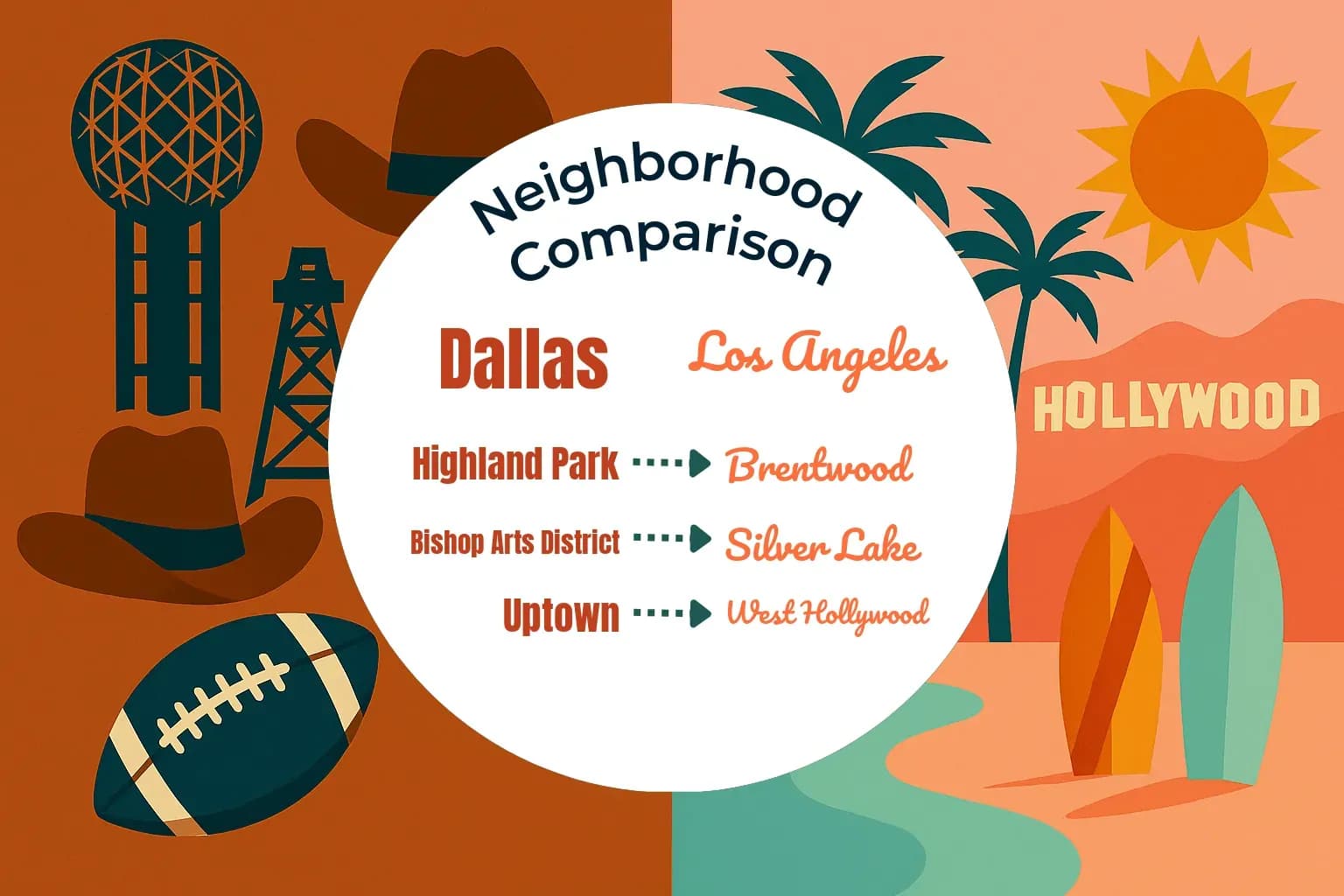 Dallas vs Los Angeles Neighborhood Comparison