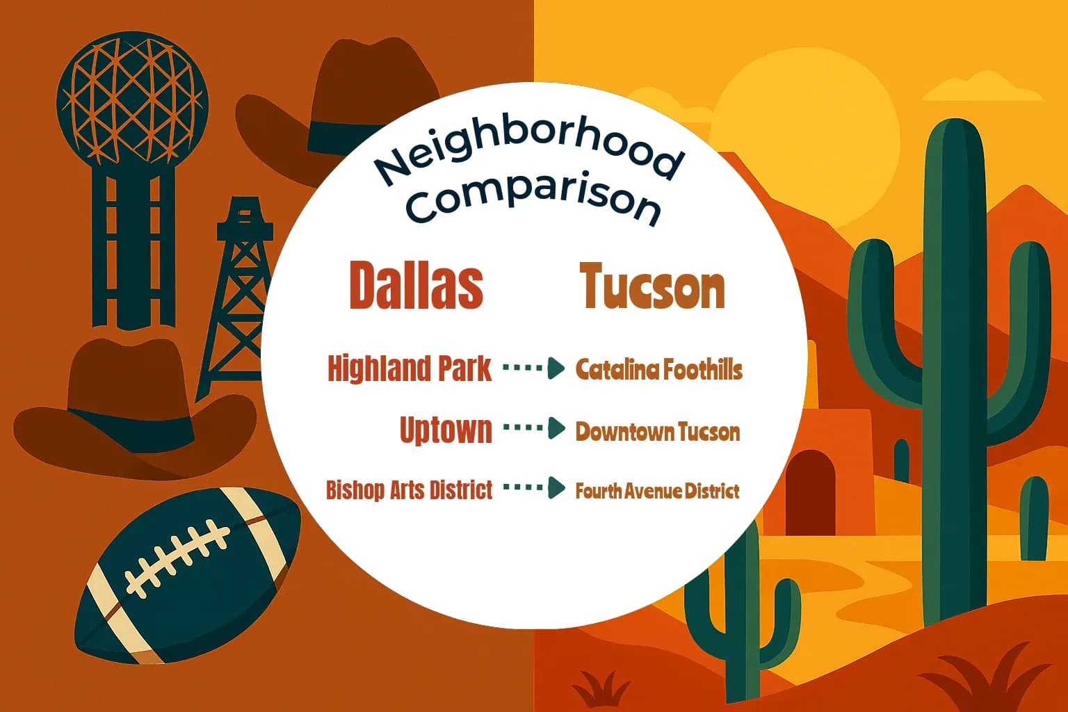 Dallas vs Tucson Neighborhood Comparison