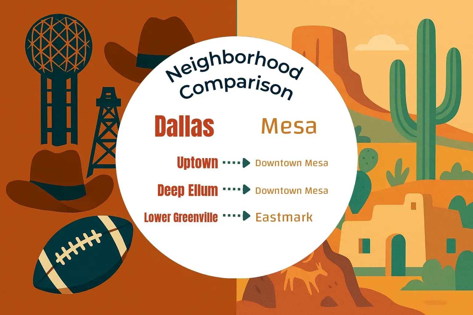 Dallas vs Mesa Neighborhood Comparison