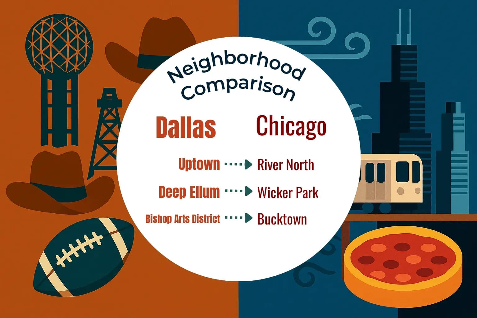 Dallas vs Chicago Neighborhood Comparison