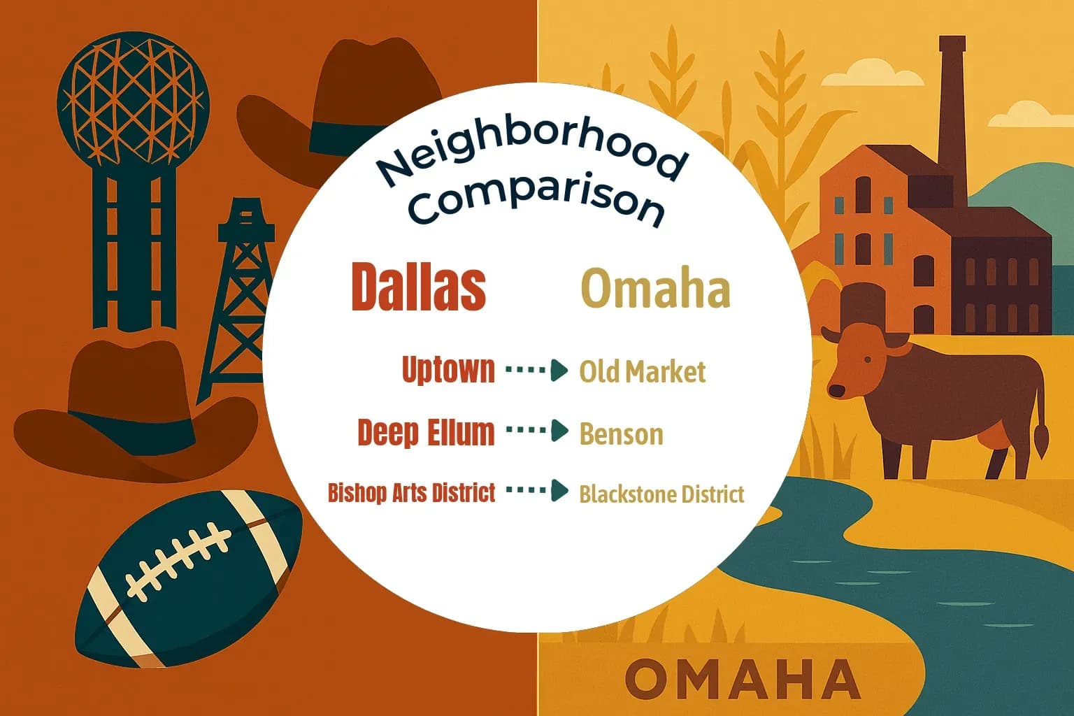 Dallas vs Omaha Neighborhood Comparison