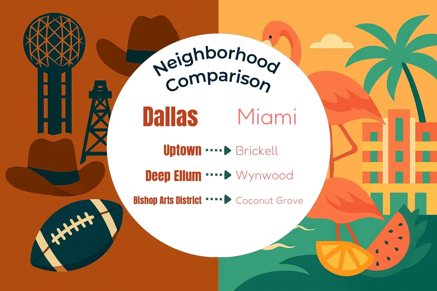 Dallas vs Miami Neighborhood Comparison