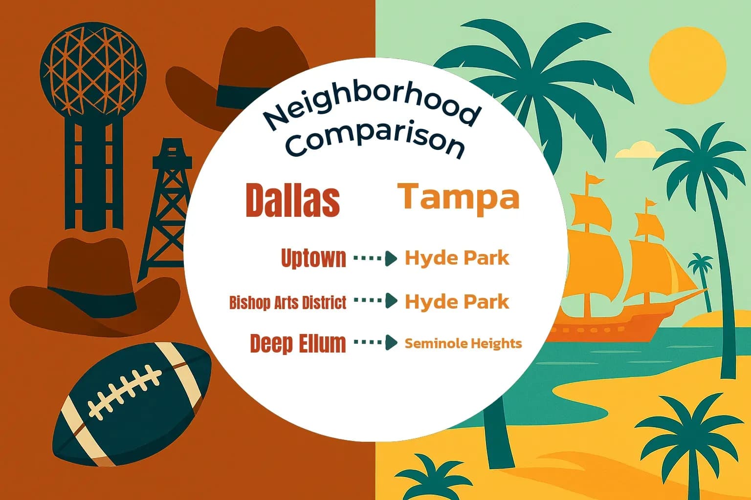 Dallas vs Tampa Neighborhood Comparison