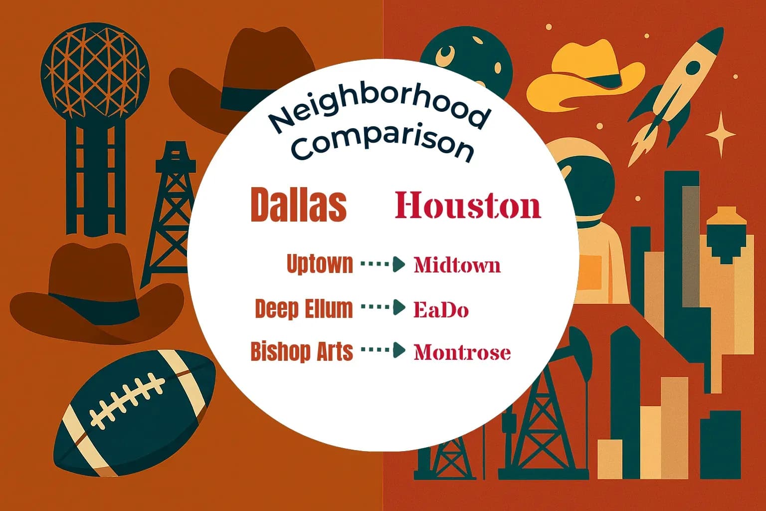 Dallas vs Houston Neighborhood Comparison