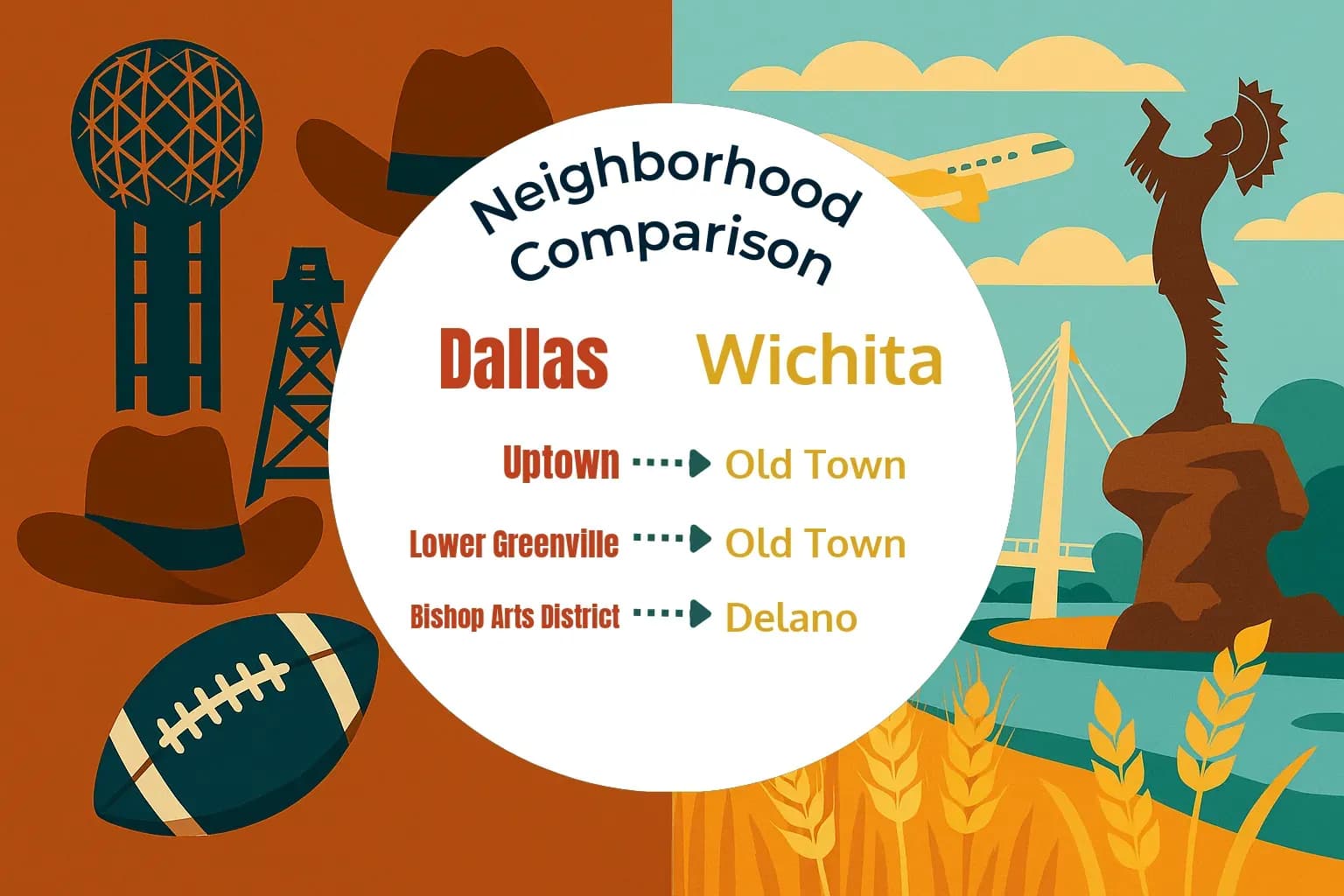 Dallas vs Wichita Neighborhood Comparison