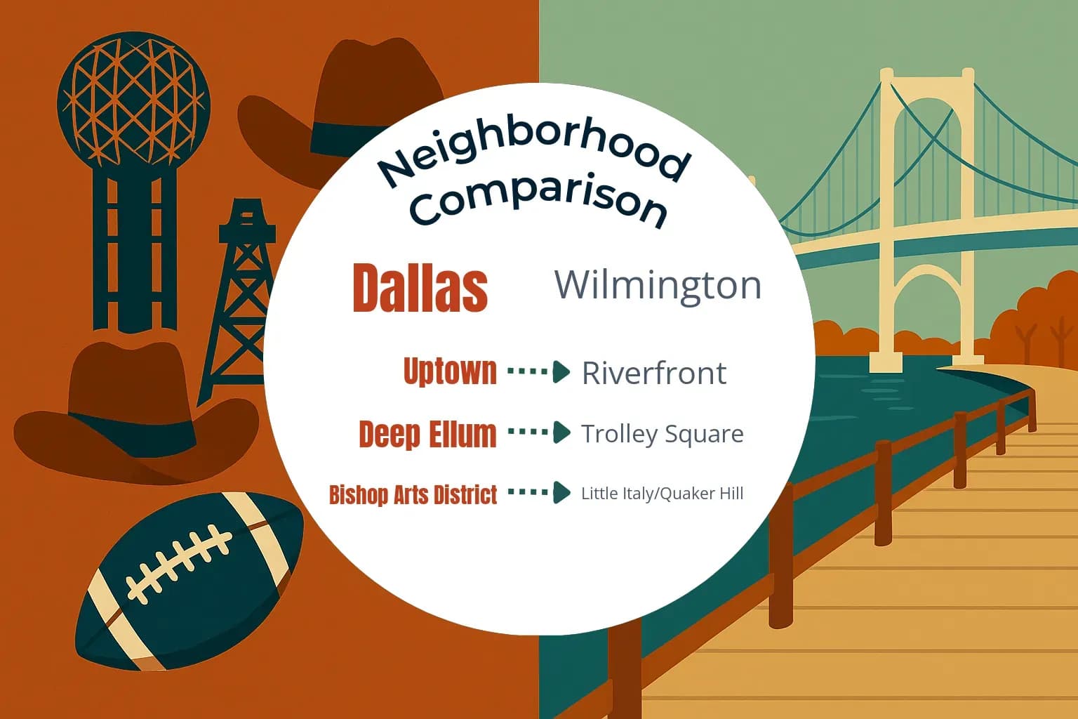 Dallas vs Wilmington Neighborhood Comparison