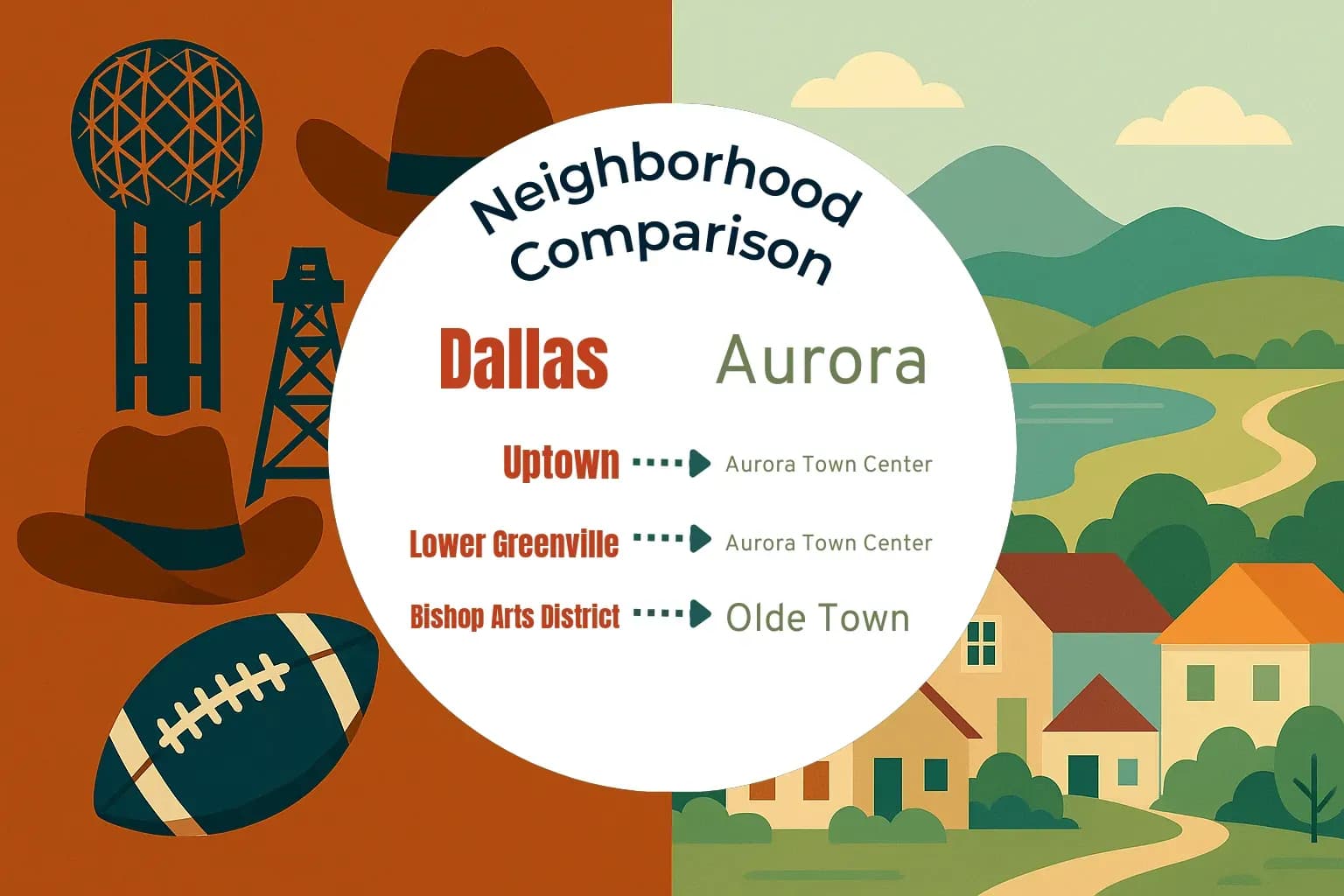 Dallas vs Aurora Neighborhood Comparison