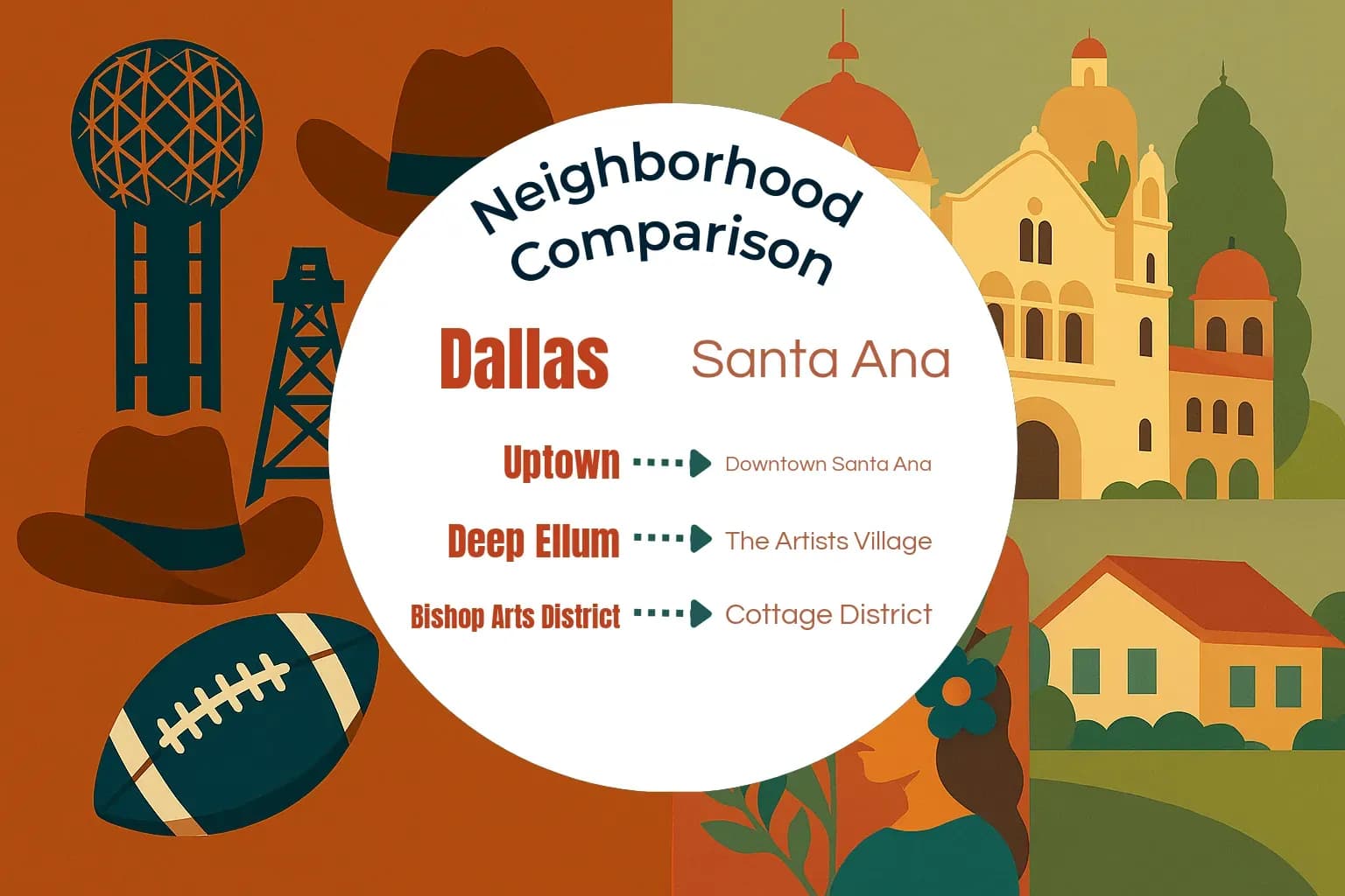Dallas vs Santa Ana Neighborhood Comparison