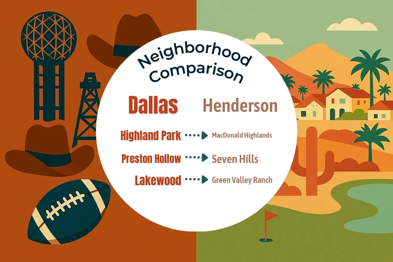 Dallas vs Henderson Neighborhood Comparison