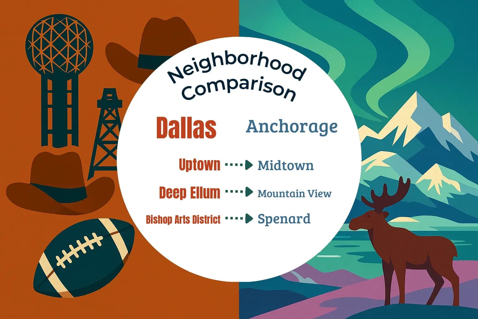 Dallas vs Anchorage Neighborhood Comparison