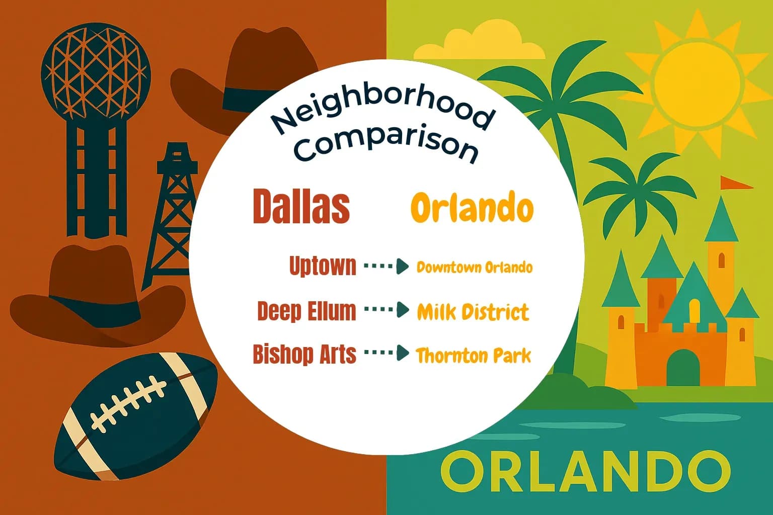 Dallas vs Orlando Neighborhood Comparison
