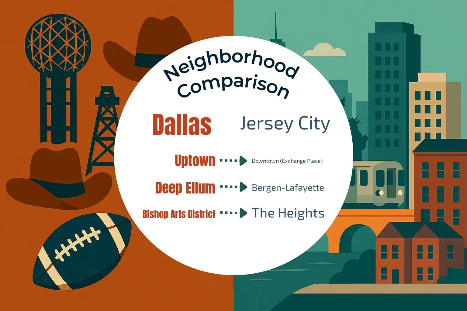 Dallas vs Jersey City Neighborhood Comparison