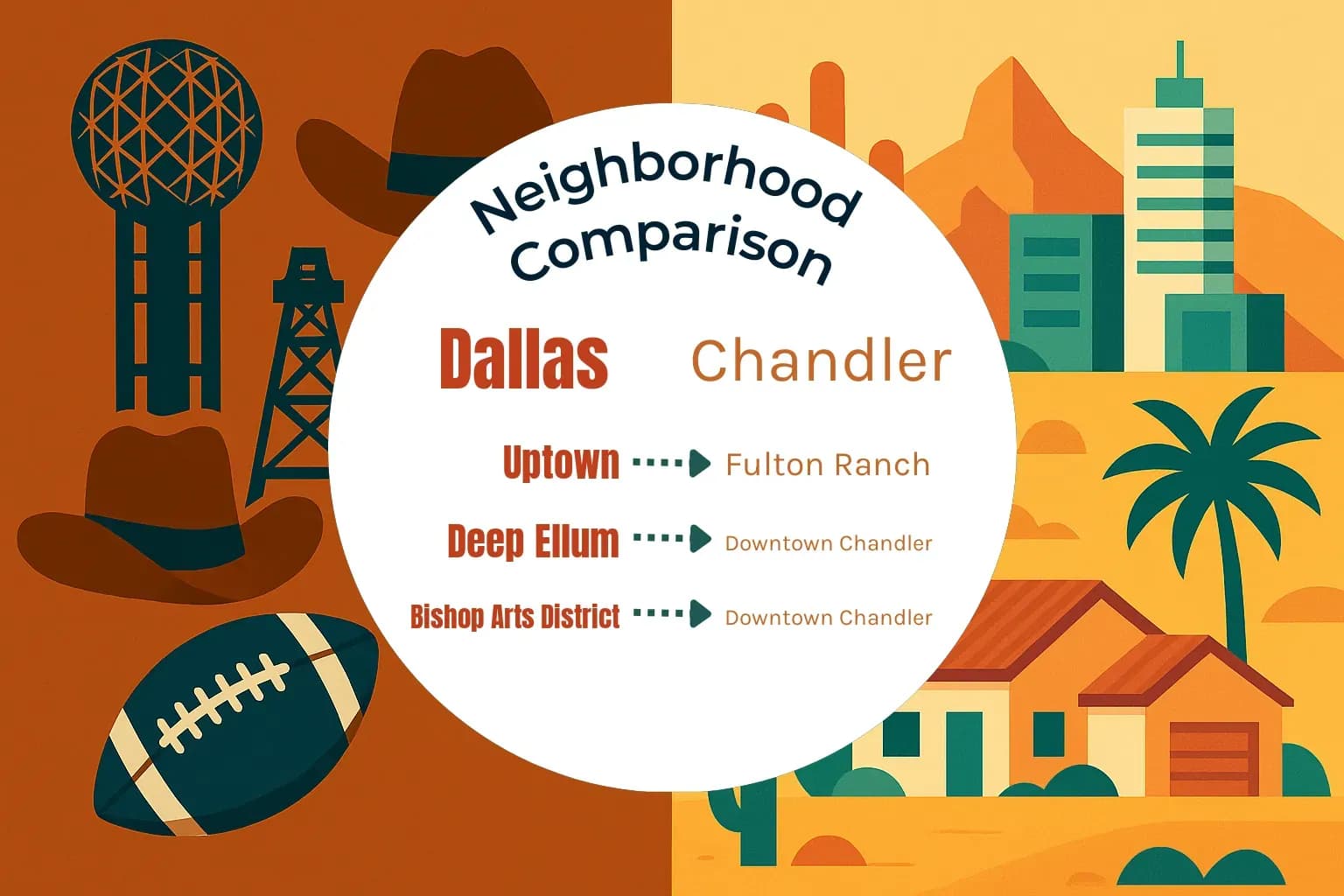 Dallas vs Chandler Neighborhood Comparison
