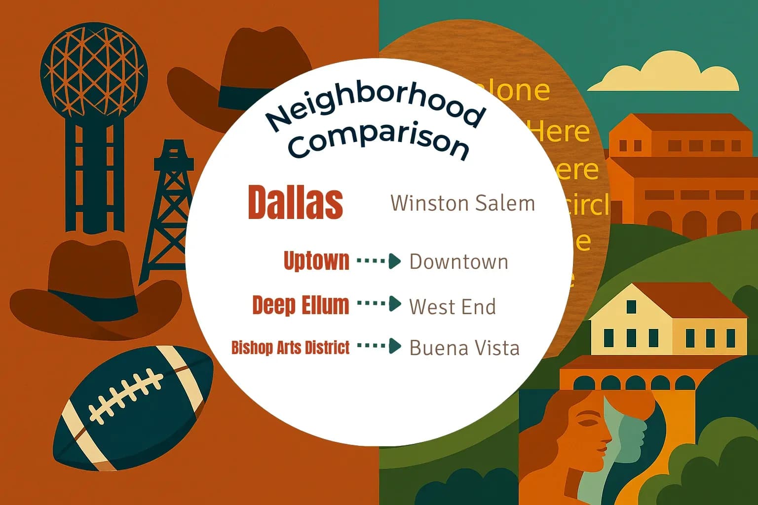Dallas vs Winston Salem Neighborhood Comparison