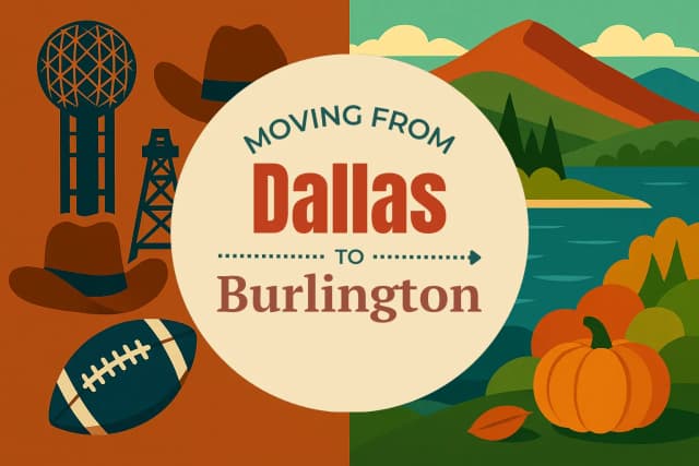 Moving from Dallas to Burlington