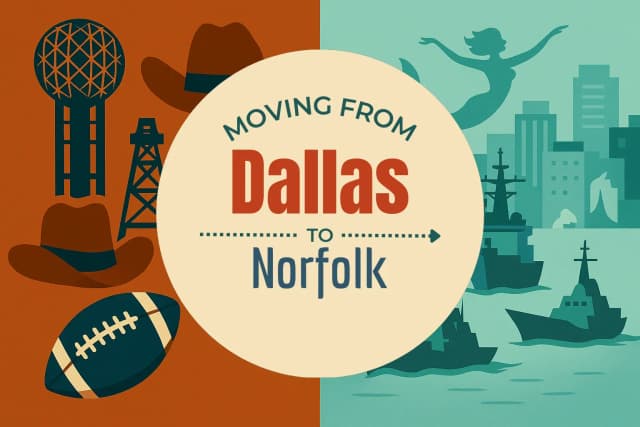 Moving from Dallas to Norfolk