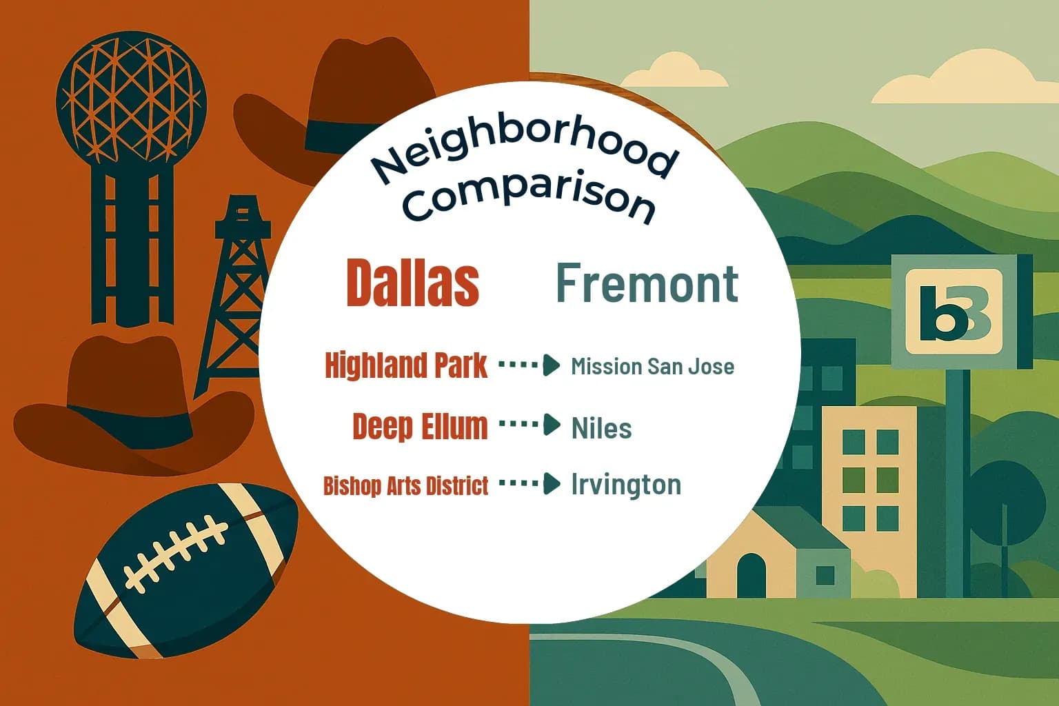 Dallas vs Fremont Neighborhood Comparison