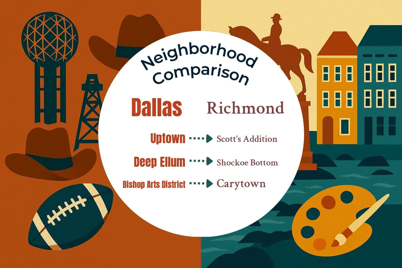 Dallas vs Richmond Neighborhood Comparison